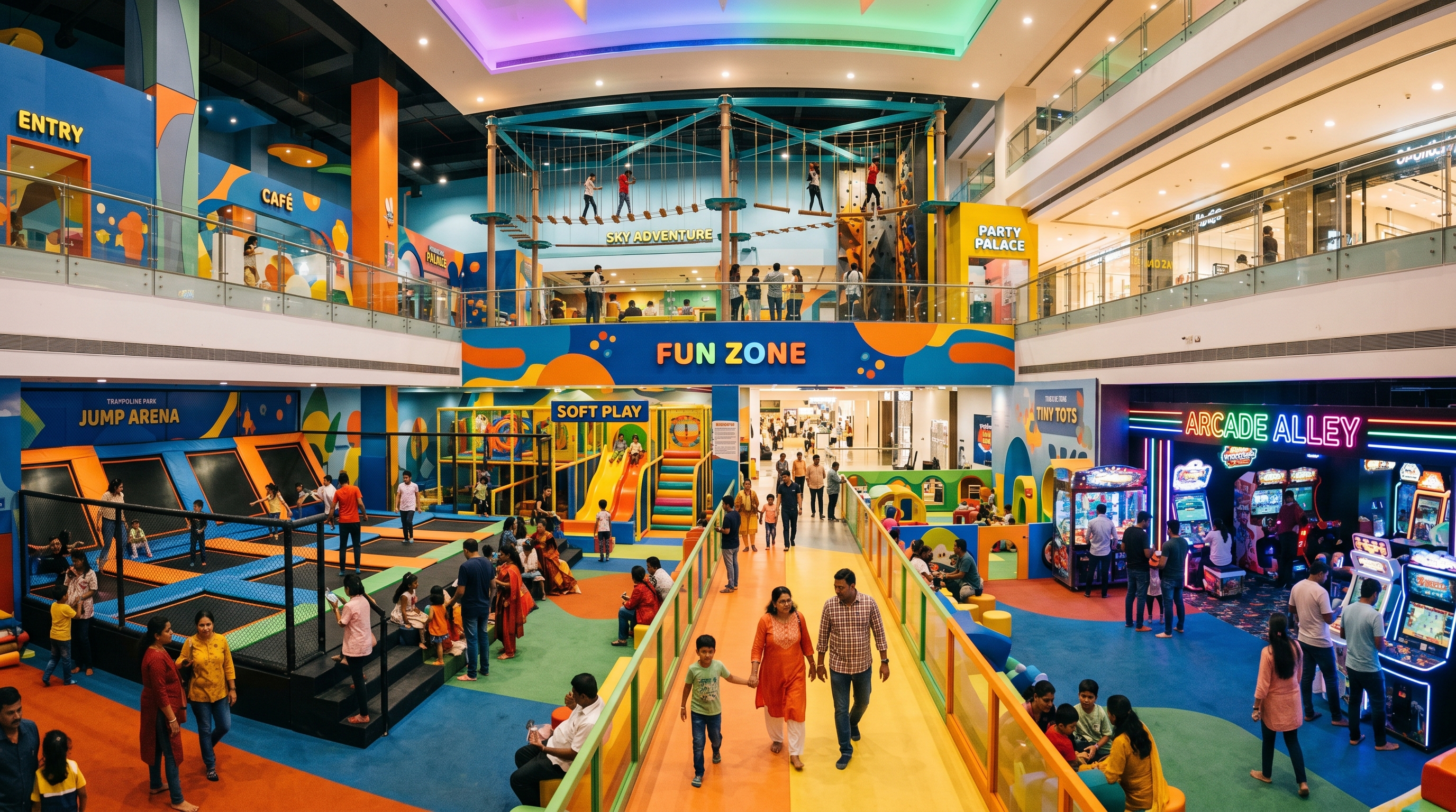 FunZona entertainment center interior
